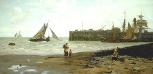 Odliv, Whitstable Harbor