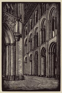 Elyská katedrála: (dřevoryt) od John Frederick Greenwood
