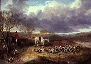The Cambridgeshire Hunt: The Death (olej na plátně)