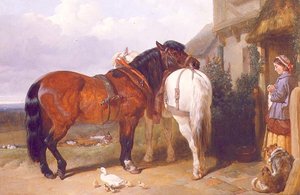 Cartorses u dveří chalupy od John Frederick Herring Senior