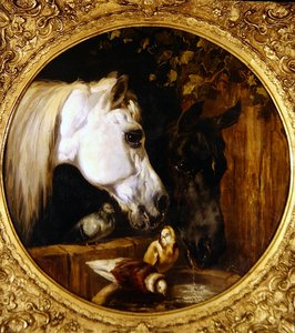Ve stáji (olej na plátně) od John Frederick Herring Senior