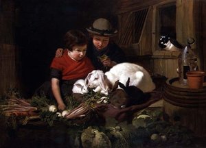 Chovatelé králíků od John Frederick Herring Senior