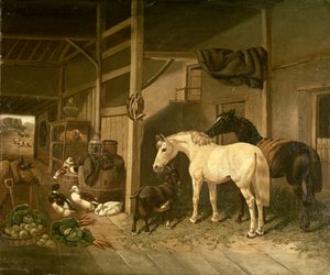 Stabilní interiér od John Frederick Herring Senior