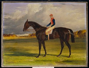 Filly „Industry“ hraběte z Chesterfieldu s W. Scottem Upem, v krajině, 1838 od John Frederick Herring Senior