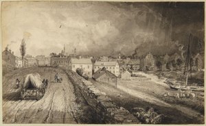 Průmyslové město v Connecticutu od John Frederick Kensett