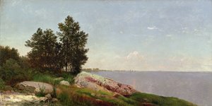 Long Island Sound v Darien od John Frederick Kensett