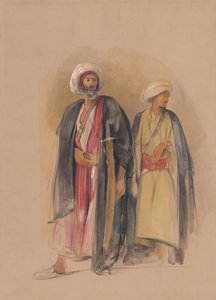 Šejk Husajn z Gebel Tor a jeho syn od John Frederick Lewis