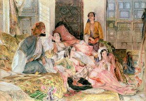 Harem, kolem roku 1850 od John Frederick Lewis