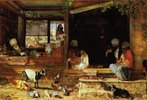 The Kibab Shop, Scutari, Asia minor od John Frederick Lewis
