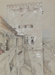 Torre de Comares, Alhambra, 1835 od John Frederick Lewis