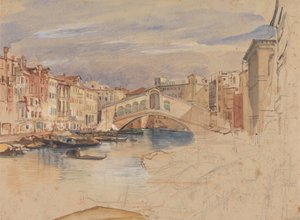 Benátky: Canal Grande a Rialto od John Frederick Lewis