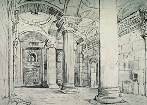 Jeruzalém - interiér zlaté nebo krásné brány, 1902. od John Fulleylove