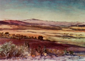 Hora Hermon ze svahů Tábora, 1902. od John Fulleylove