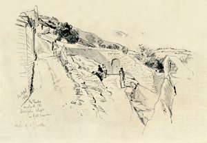 Na Olivové hoře, kde učedníci spali během agónie v zahradě, 1902. od John Fulleylove