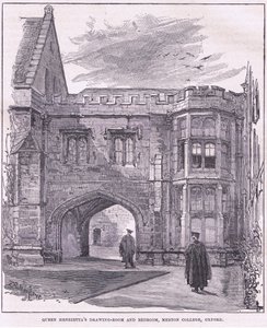 Obývací pokoj a ložnice královny Henrietty, Merton College, Oxford od John Fulleylove