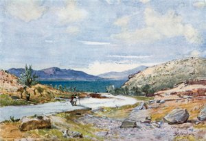 Posvátná cesta z Athén do Eleusis, při pohledu na Salamínu od John Fulleylove