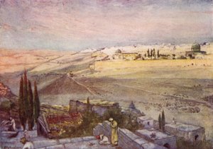 Východ slunce z Olivetské hory od John Fulleylove