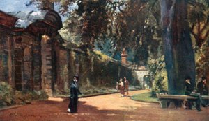 Botanická zahrada (barevná litografie) od John Fulleylove