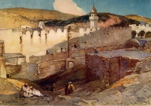 Mešita v Hebronu nad jeskyní Machpelah, 1902. od John Fulleylove