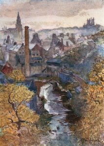 The Water of Leith z Dean Bridge od John Fulleylove