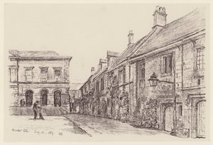 Worcester College (litografie) od John Fulleylove