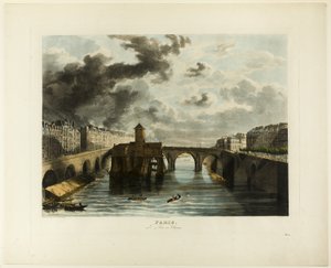 Paříž, Pont-au-Change od John Gendall