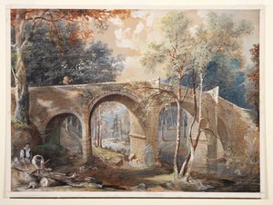 Dřevorubci od Fingle Bridge, Dartmoor od John Gendall