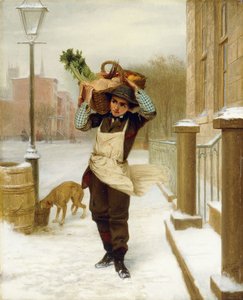 Doručovatel, 1863 od John George Brown