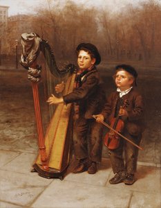 Malé kočárky, 1874 od John George Brown