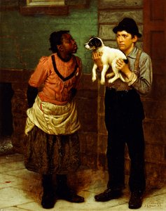 Nové štěně, od John George Brown