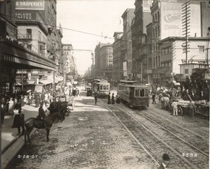 Market Street, východně od 10th, Philadelphia, 1907 od John Gibb Smith
