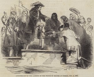 Výročí vylodění prince Oranžského v Torbay, 5. listopadu 1688 od John Gilbert