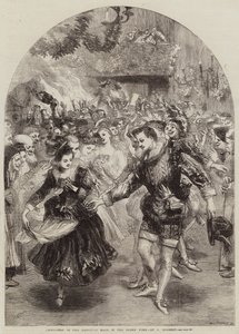 Vánoce v Baronském sále za starých časů od John Gilbert