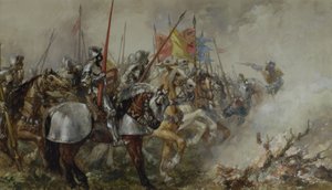 Král Jindřich V. v bitvě u Agincourtu, 1415