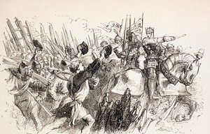 Síly krále Jindřicha při obléhání Harfleur, Francie, 1890 od John Gilbert