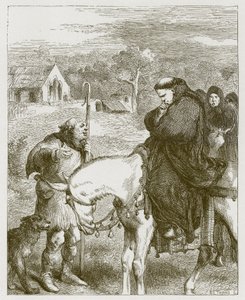Král Jan a opat z Canterbury od John Gilbert
