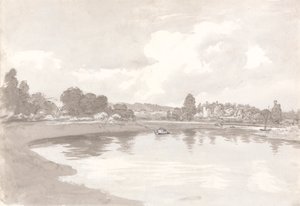 Na řece Wye s ruinami hradu Wilton v ohybu řeky od John Glover