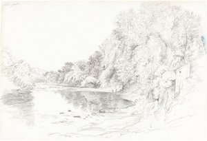 Řeka v Llangollen od John Glover