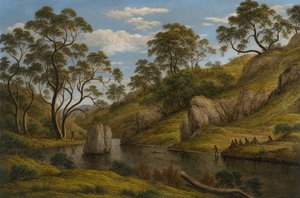 Koupel Diany, Van Diemens Land, 1837 od John Glover