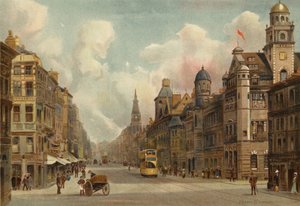 Liverpool: Dale Street, při pohledu na východ (barevné lito)