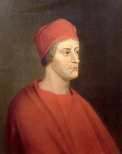 Portrét herce Henryho Harrise jako Wolseyho z Williama Shakespeara Henry VIII, 1662