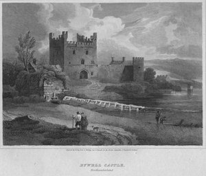 Bywell Castle, Northumberland, 1814 od John Greig