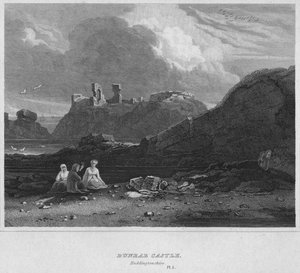 Hrad Dunbar, Haddingtonshire, 1814