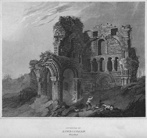 Interiér Lindisfarn. West End, 1814