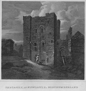 Hrad, v Newcastle, Northumberland, 1814 od John Greig