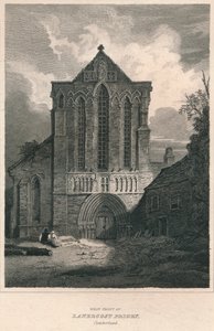 Západní fronta Lanercost Priory. Cumberland, 1814 od John Greig