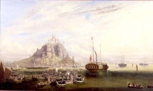Odjezd královny Viktorie a prince Alberta z Hory svatého Michala od John Grenfell Moyle