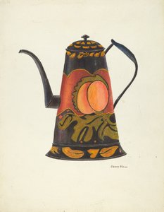 Kávová konvice Toleware, 19351942.