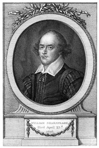 William Shakespeare , anglický básník a dramatik, 1820
