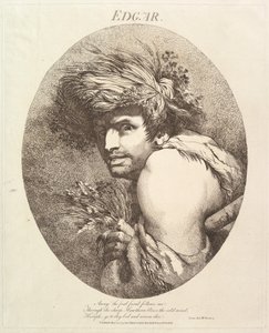 Edgar Dvanáct postav ze Shakespeara, 20. května 1775. od John Hamilton Mortimer